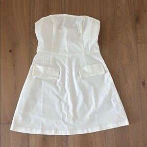 White Strapless Dress